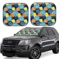 thumbnail image 1 of Daiia Sunflowers 2PCS Car Windshield Sun Shade, Foldable Sun Shield for Car Front Window, Auto Sun Blocker Visor Protector Universal for Truck SUV Pickup-Large, 1 of 7