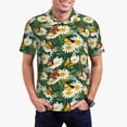 thumbnail image 1 of Daiia Sunflowers And Butterflies Pattern Men’s Polo Shirts,Solid Deck Shirt,Classic Fit, Breathable Cotton Polo for Casual and Sport Wear-X-Large, 1 of 7