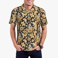 thumbnail image 1 of Daiia Sunflowers Bee Pattern Men’s Polo Shirts,Solid Deck Shirt,Classic Fit, Breathable Cotton Polo for Casual and Sport Wear-3X-Large, 1 of 7