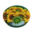 thumbnail image 1 of Daiia Sunflowers in Bucket Stool Covers Round,Round Bar Stool Covers Waterproof Bar Chair Covers Washable Stool Cushion Slipcover for 12-14 Inch Chair-13 inch, 1 of 7