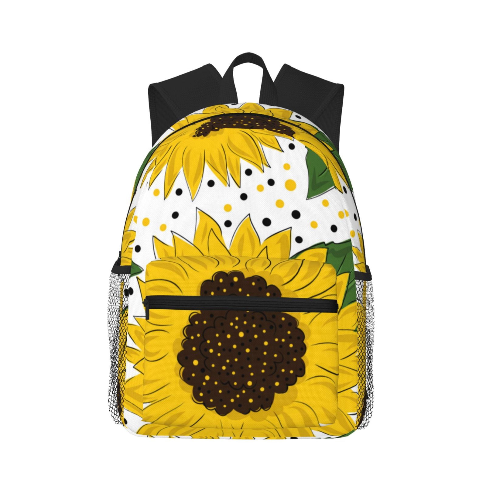 Daiia Sunflowers School Backpack for Men Women, Unisex Large Waterproof ...