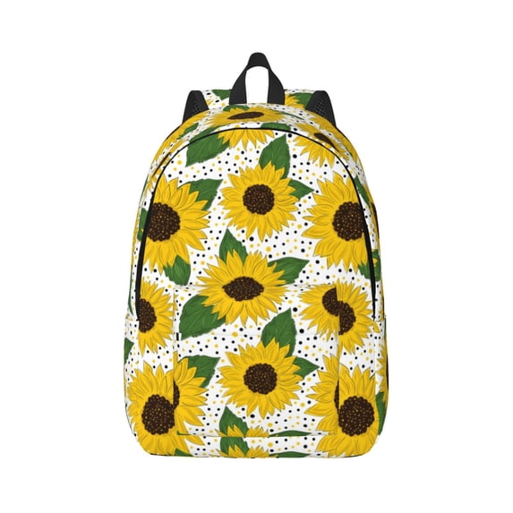 Daiia Sunflowers Vintage Canvas Backpack for Men and Women ,Hiking Backpack,Travel Laptop Bag for School,Large Capacity Backpack
