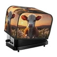 thumbnail image 1 of Daiia Sunset Calf Flower Field Pattern 2 slice Toaster Cover, Toaster Appliance Dust-proof Cover For Kitchen Small Appliance Dust Cover and Fingerprint Protection, 1 of 7