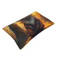 Daiia Sunset Maple Tree Fox Bedding Waterproof Pillow Protector