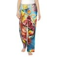 thumbnail image 1 of Daiia Surreal Seafood Extravaganza Women's Sleep Pant with Pockets and Drawstring,Pajama Pants-X-Large, 1 of 1