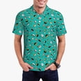 thumbnail image 1 of Daiia Sushi (3) Pattern Men’s Polo Shirts,Solid Deck Shirt,Classic Fit, Breathable Cotton Polo for Casual and Sport Wear-3X-Large, 1 of 7