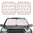 thumbnail image 1 of Daiia Swan And Flowers 2PCS Car Windshield Sun Shade, Foldable Sun Shield for Car Front Window, Auto Sun Blocker Visor Protector Universal for Truck SUV Pickup-Medium, 1 of 7