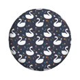 thumbnail image 1 of Daiia Swan And Flowers1 Tire Covers , Travel Trailer Camper Truck SUV Motorhome Waterproof Wheel Cover, Sun Rain Snow Protector-16 inch, 1 of 8