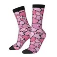 thumbnail image 1 of Daiia Sweet Heart Print Crew Socks – Soft Breathable Long Socks for Men & Women, Moisture-Wicking & Comfortable Daily Wear Socks, One-Size Fits Most (US 5-11), 1 of 6