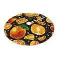 thumbnail image 1 of Daiia Tangerine Drawing Merry Christmas Tree Skirt , Xmas Large Lace-up Tree Skirt, Santa Snowflakes Rustic Home Decorations New Year Party Farmhouse Decor-48", 1 of 7