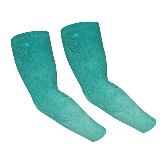 Daiia Teal Turquoise1 UV Sun Protection Arm Sleeves - Cooling Compression Arm Sleeve - Sports & UV Arm Sleeves for Men & Women