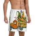 thumbnail image 1 of Daiia Thanksgiving Truck Mens Woven Stretch Pajama Short,Short Pajama Pants-XX-Large, 1 of 9