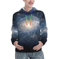thumbnail image 1 of Daiia The Galaxy Pattern Women's Fashion Hoodies & Sweatshirts with Kangaroo Pocket Hooded Sweatshirt with Eye-catching Drawstrings-X-Large, 1 of 7