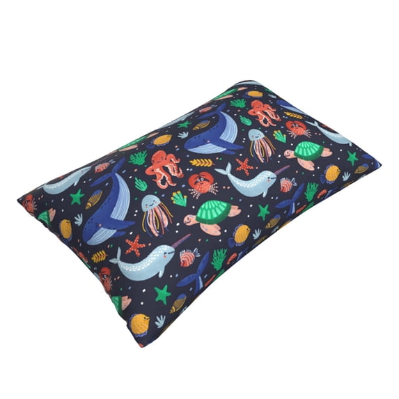 Daiia The Underwater World Bedding Waterproof Pillow Protector Zippered Queen – Bed Bug Proof Pillow Encasement-20"x30"