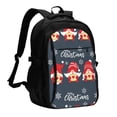 thumbnail image 1 of Daiia Three Cute Christmas Gnomes Pattern USB Charging Backpack for Men and Women, Anti-Theft Backpack,Travel Backpack,School Backpack,College Backpack,Laptop Backpack, 1 of 7