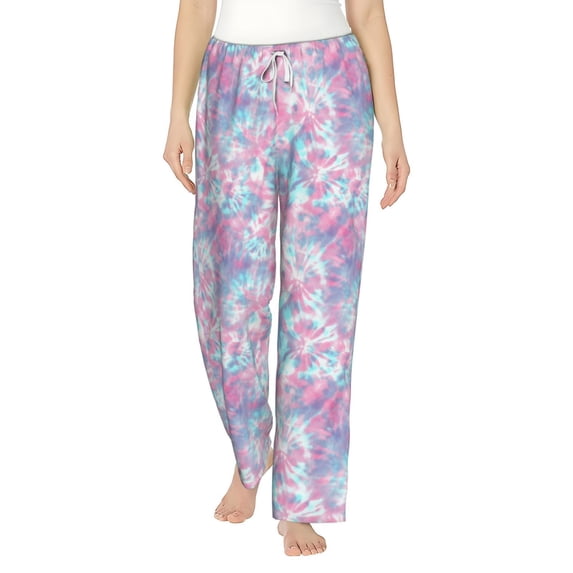 Daiia Tie Dye Women's Sleep Pant with Pockets and Drawstring,Pajama Pants-X-Large