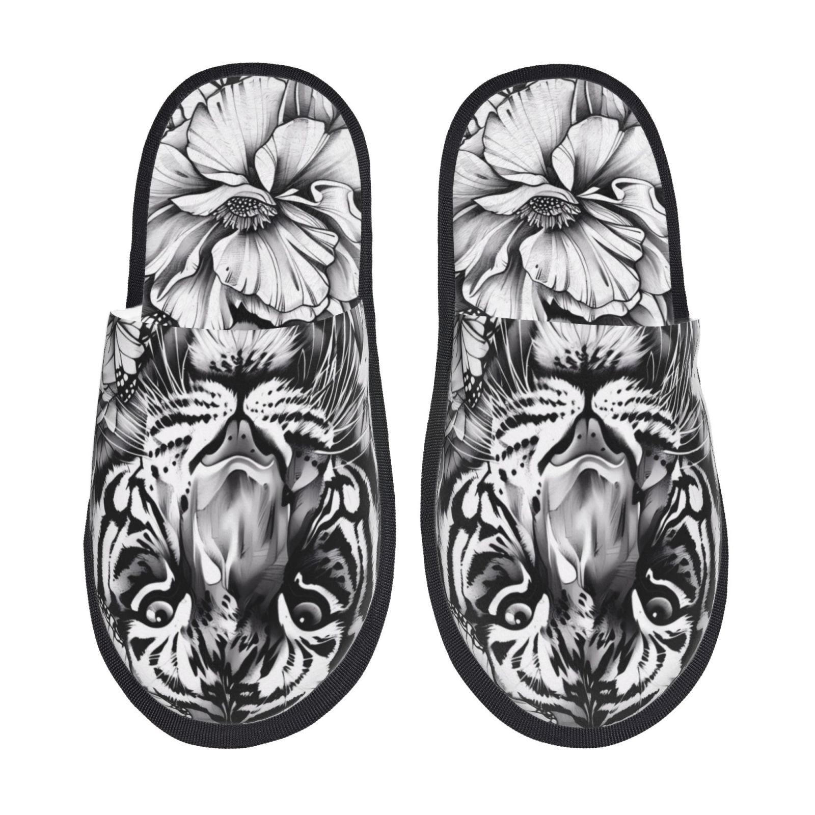 Yellow Monarch Butterfly Pattern Print Premium Home Slippers main image 0