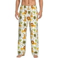 thumbnail image 1 of Daiia Tiger Lion Men's Sleep Pant with Pockets and Drawstring,Pajama Pants-Medium, 1 of 9