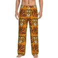 thumbnail image 1 of Daiia Tiger Men's Sleep Pant with Pockets and Drawstring,Pajama Pants-XX-Large, 1 of 9