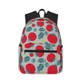 thumbnail image 1 of Daiia Tomato School Backpack for Men Women, Unisex Large Waterproof Bookbag Schoolbag Casual Daypack for High School/College/Teens/Travel/Work Black, 1 of 8