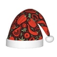 thumbnail image 1 of Daiia Tomatoes And Chili Print Christmas Knitted Beanie Hat, Large Knit Hat Xmas Small Gifts For Boys Girls Child Infant, 1 of 6