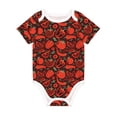 thumbnail image 1 of Daiia Tomatoes And Chili Printed Unisex-Baby Short Sleeve Onesies Bodysuits Baby Climbing Clothes Soft and Comfortable Romper with Expandable Shoulder Design-2 Years, 1 of 1
