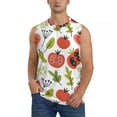 thumbnail image 1 of Daiia Tomatoes Printed Men's Tank Tops,Casual Soft Sleeveless Gym Muscle Shirts Bodybuilding Tee-Medium, 1 of 8