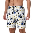 thumbnail image 1 of Daiia Tractor And Vehicle Mens Swim Trunks Swim Shorts Quick Dry Swim Shorts with Mesh Lining Pockets-Small, 1 of 9