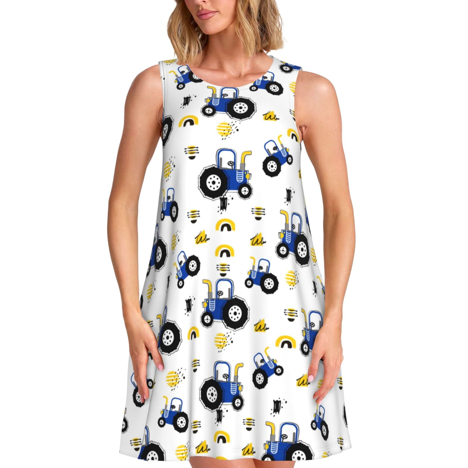 Daiia Tractor And Vehicle Print Women