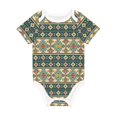 thumbnail image 1 of Daiia Traditional Tribal Aztec1 Printed Unisex-Baby Short Sleeve Onesies Bodysuits Baby Climbing Clothes Soft and Comfortable Romper with Expandable Shoulder Design-6 Months, 1 of 1