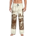 thumbnail image 1 of Daiia Train Men's Sleep Pant with Pockets and Drawstring,Pajama Pants-Large, 1 of 9
