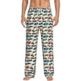 thumbnail image 1 of Daiia Train Men's Sleep Pant with Pockets and Drawstring,Pajama Pants-Large, 1 of 9