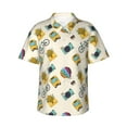 thumbnail image 1 of Daiia Travel Elements Hawaiian Shirt for Men Gentle Cotton Regular Short Sleeve Casual-3X-Large, 1 of 9