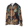 thumbnail image 1 of Daiia Tree Meditating Golden Retriever UPF 50+ Sun Protection Hoodie Jacket Lightweight Long Sleeve Sun Shirt for Women Men with Pocket Hiking Outdoor-X-Large, 1 of 7