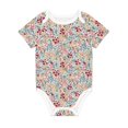 thumbnail image 1 of Daiia Trendy Floral Design Printed Unisex-Baby Short Sleeve Onesies Bodysuits Baby Climbing Clothes Soft and Comfortable Romper with Expandable Shoulder Design-2 Years, 1 of 8
