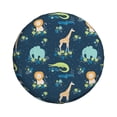 thumbnail image 1 of Daiia Tropical Animals Tire Covers , Travel Trailer Camper Truck SUV Motorhome Waterproof Wheel Cover, Sun Rain Snow Protector-15 inch, 1 of 8