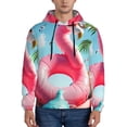 thumbnail image 1 of Daiia Tropical Flamingo Pool Float for Men's Fashion Hoodies & Sweatshirts with Kangaroo Pocket Hooded Sweatshirt Breathable & Moisture Wicking-Small, 1 of 7