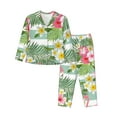 thumbnail image 1 of Daiia Tropical Flamingo for Women's Long-Sleeved Pajama Set – Soft & Comfortable Sleepwear Button-Up Pajamas Cozy Lounge Wear-XX-Large, 1 of 7