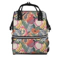 thumbnail image 1 of Daiia Tropical Fruit Large Capacity Baby Bag Waterproof Stylish Diaper Bag Mummy Backpack Adjustable Straps Diaper BagBaby Essentials Bag, 1 of 6
