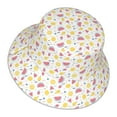 thumbnail image 1 of Daiia Tropical Fruit Pattern Bucket Hat - Trendy Cotton Sun Hat for Beach, Golf, Fishing - Fun Outdoor Vacation Boonie for Men and Women, 1 of 9