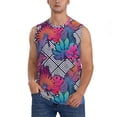 thumbnail image 1 of Daiia Tropical Leaves Printed Men's Tank Tops,Casual Soft Sleeveless Gym Muscle Shirts Bodybuilding Tee-3X-Large, 1 of 8