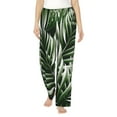 thumbnail image 1 of Daiia Tropical Palm Leaves1 Women's Sleep Pant with Pockets and Drawstring,Pajama Pants-X-Large, 1 of 9
