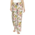 thumbnail image 1 of Daiia Tropical Pink Flamingo Pineapple Women's Sleep Pant with Pockets and Drawstring,Pajama Pants-X-Large, 1 of 9