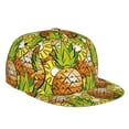 thumbnail image 1 of Daiia Tropical Summer Fruit print Flat Bill Hats Flat Brim Trucker Cap Baseball Cap Adjustable Classic Low Profile Hat Unconstructed Plain Cap, 1 of 9