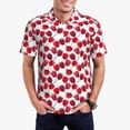 thumbnail image 1 of Daiia Tulips Flowers Pattern Men’s Polo Shirts,Solid Deck Shirt,Classic Fit, Breathable Cotton Polo for Casual and Sport Wear-3X-Large, 1 of 7