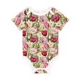 thumbnail image 1 of Daiia Tulips Flowers Printed Unisex-Baby Short Sleeve Onesies Bodysuits Baby Climbing Clothes Soft and Comfortable Romper with Expandable Shoulder Design-18 Months, 1 of 1