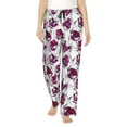 thumbnail image 1 of Daiia Tulips Flowers Women's Sleep Pant with Pockets and Drawstring,Pajama Pants-Medium, 1 of 9