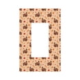 thumbnail image 1 of Daiia Turkey And Autumn Leaves Pattern Decorator Wall Plate Child Safe Outlet Cover, Switch and Outlet Covers,Size 1-Gang 5.0" x3.0" , Polycarbonate Thermoplastic-Style U, 1 of 6