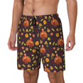 thumbnail image 1 of Daiia Turkey Bird Mens Swim Trunks Swim Shorts Quick Dry Swim Shorts with Mesh Lining Pockets-XX-Large, 1 of 9