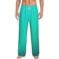 thumbnail image 1 of Daiia Turquoise Light Blue Men's Sleep Pant with Pockets and Drawstring,Pajama Pants-Large, 1 of 9